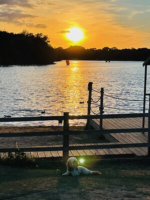 YOGA & Yoga on a Paddle Board & SUP. Sunset-Bobby